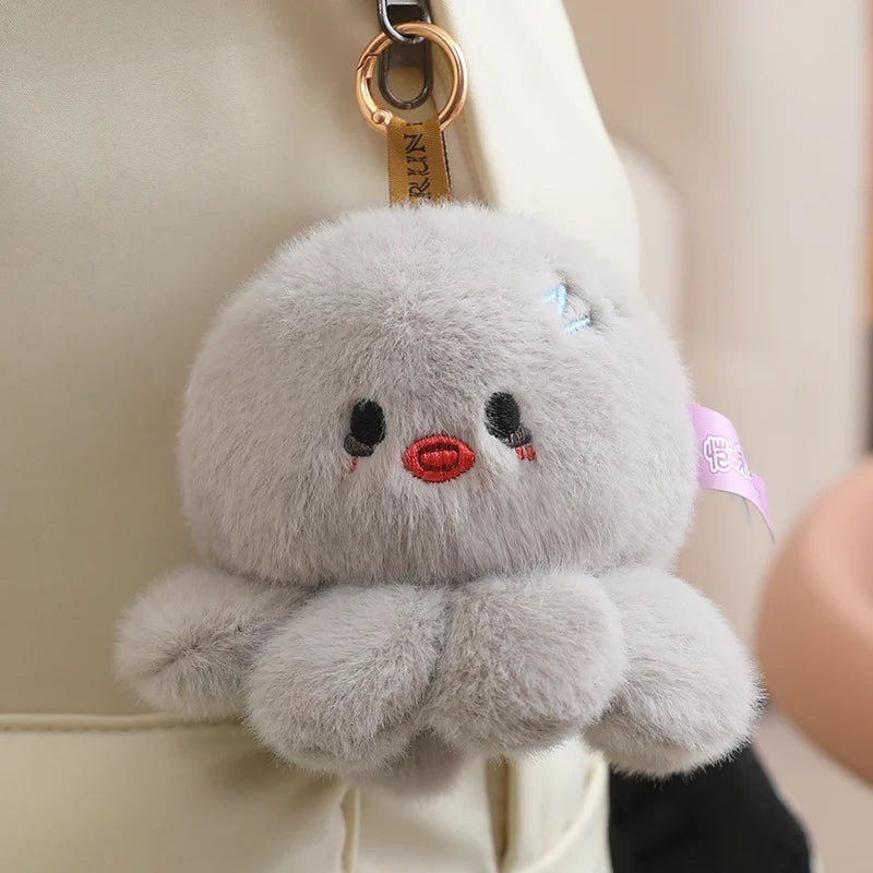 Unknown Brand Octopus Plush Pendant Keychain 10cm Soft Stuffed Sea Creature Toy Model 001