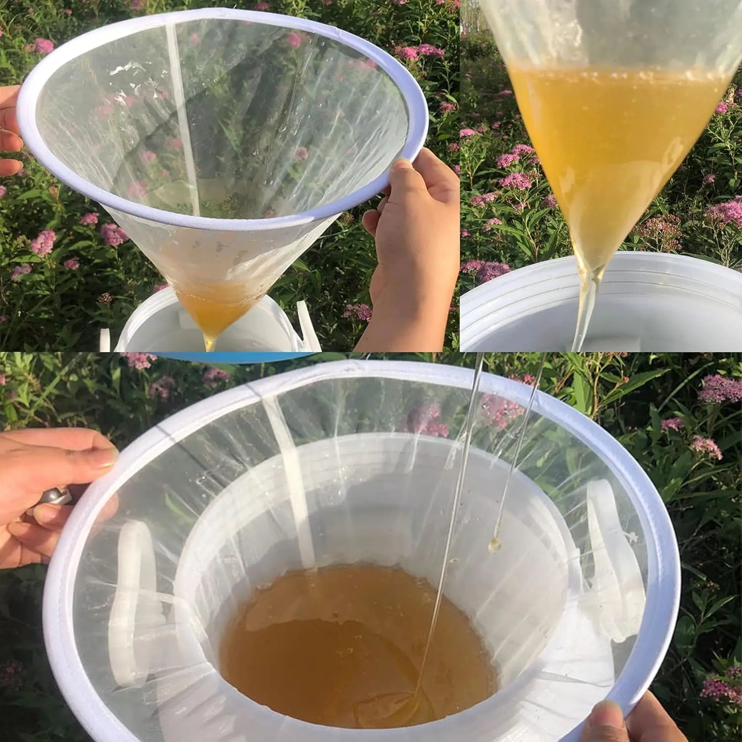 8pcs Honey Strainers Beekeeping Honey Bee Filter Mesh Bag Filters Extract Tools Beekeeping Tool Beekeeping Filter Mesh