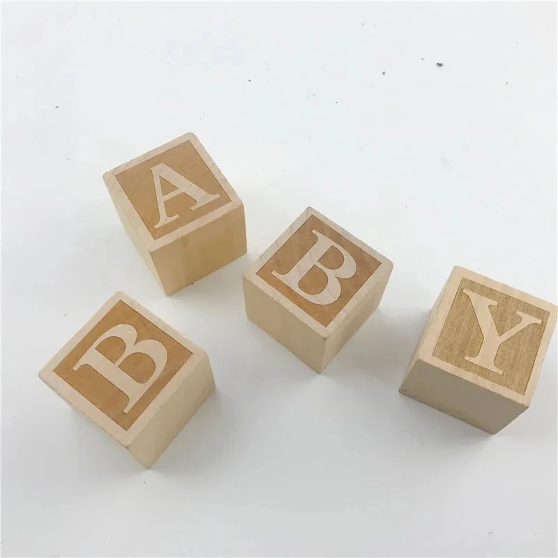4 Natural Wooden Crafts 4cm Wooden Blocks Vintage Home Room Decoration Christmas Gift Wooden Crafts Decoration.
