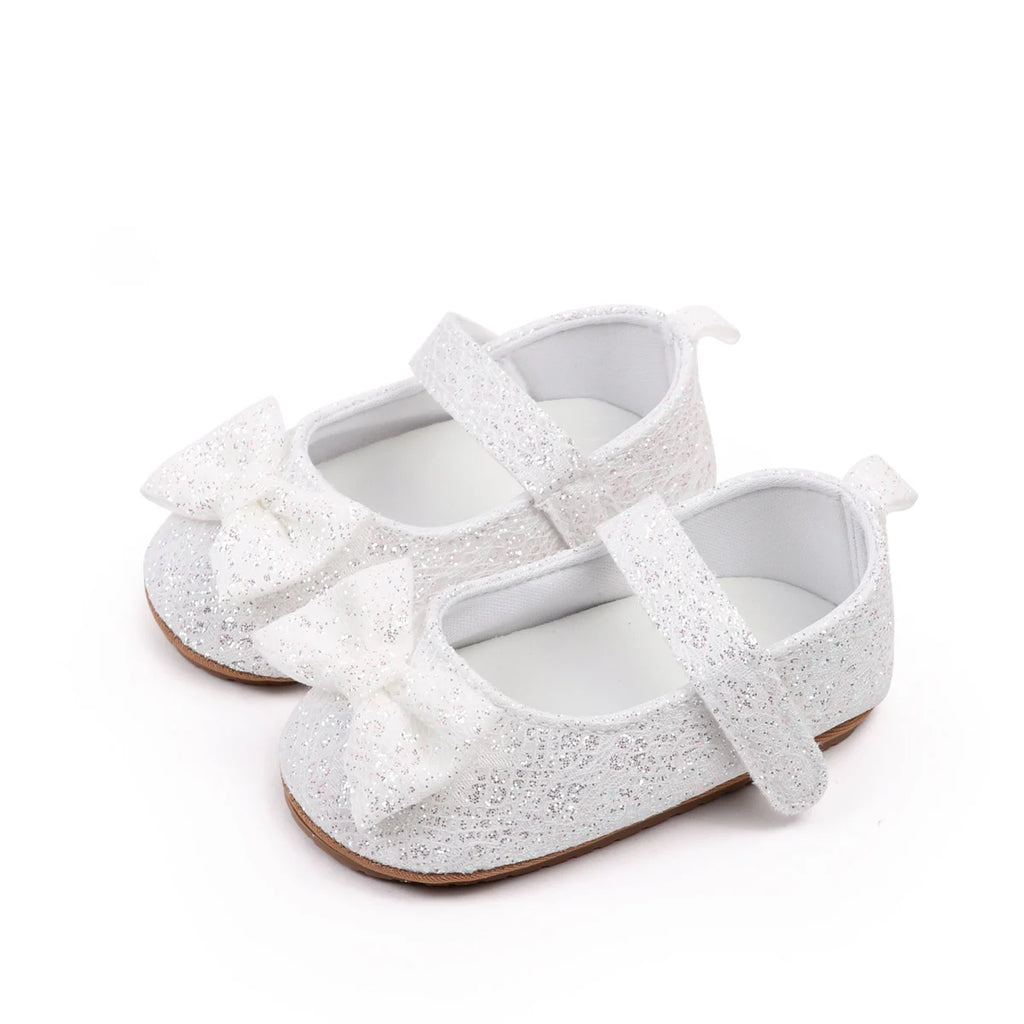 Baby Girl's First Walking Toddler Shoes Sping And Autumn Beautiful Design High Quality Hook-loop And TPR Sole Soft Comfortable