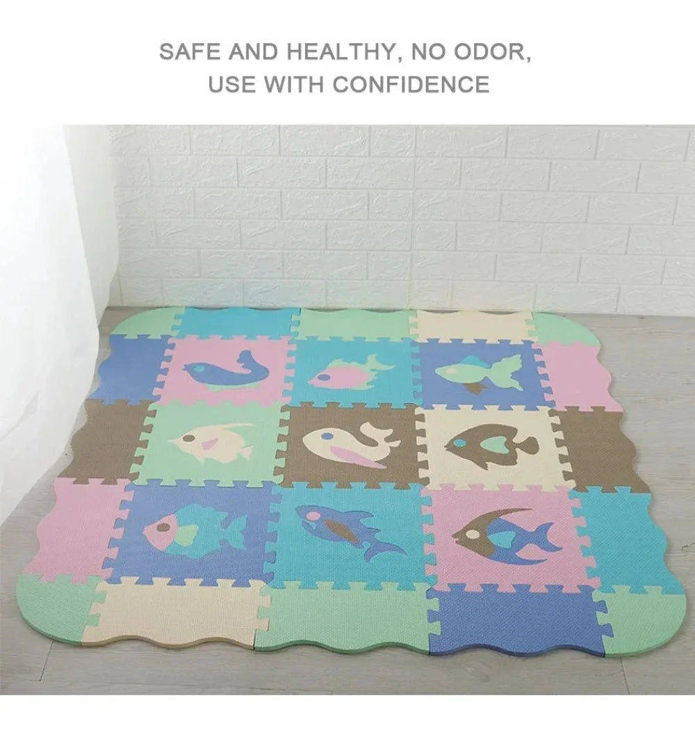 EVA Foam Baby Play Mat Soft Baby Playground Rugs Baby Toys Kids Puzzle Educational Toys Children's Room Floor Protector Carpets