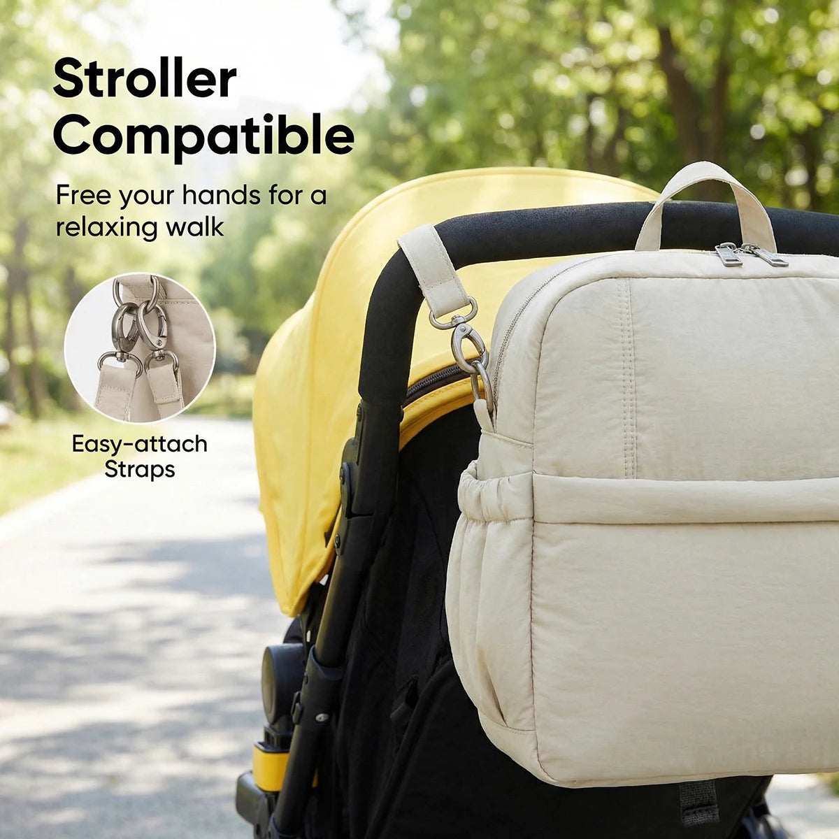 Soboba Large Capacity Diaper Backpack Multi-functional Nappy Changing Bag for Newborns Travel-Friendly Parenting Essentials