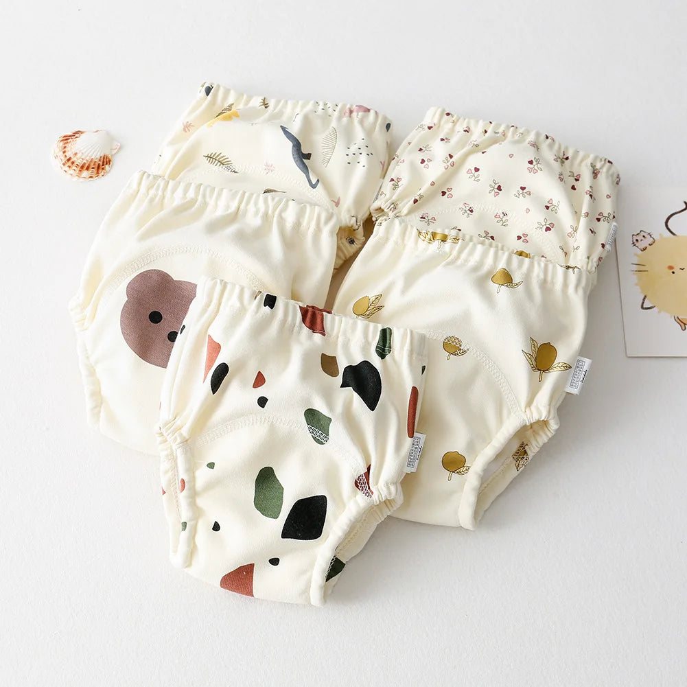 Newborn Baby  Diapers Washable Reusable Nappies Grid Eco Friendly Cotton Baby Cloth Training Pant Cloth Adjustable Diaper