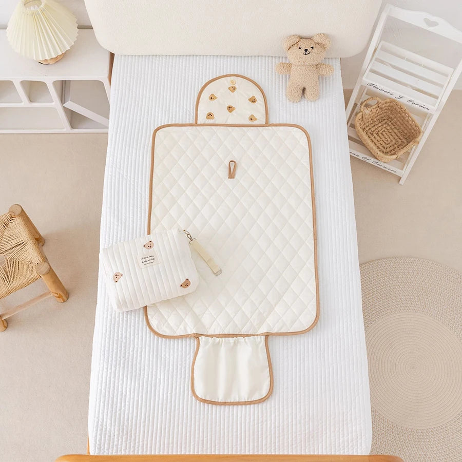 Portable Changing Pad for Baby Diaper Bag and Travel Changing Station Foldable Baby Diaper Changing Pad Waterproof Newborn Diape