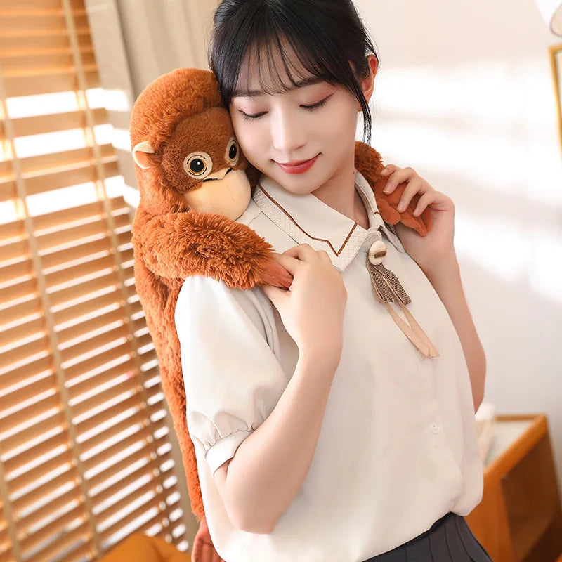 Hot 60cm Cartoon Gorilla Plush Toy Chimpanzees Monkey Soft Stuffed Doll Backpack Car Bag Room Decor Children Toy Christmas Gift
