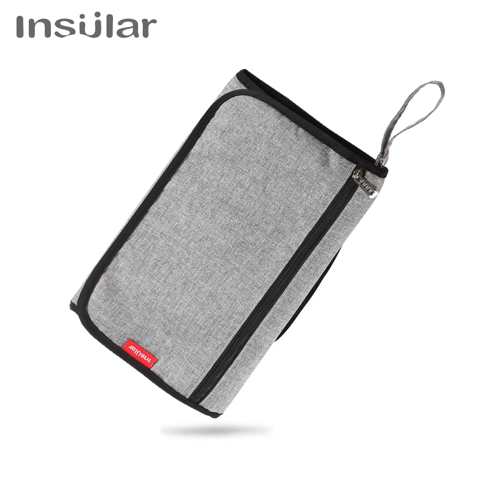 Portable Baby Changing Mat:Infant Multifunction Diaper Changing Pad for Newborns-2-in-1 Waterproof Changing Pad with Storage Bag