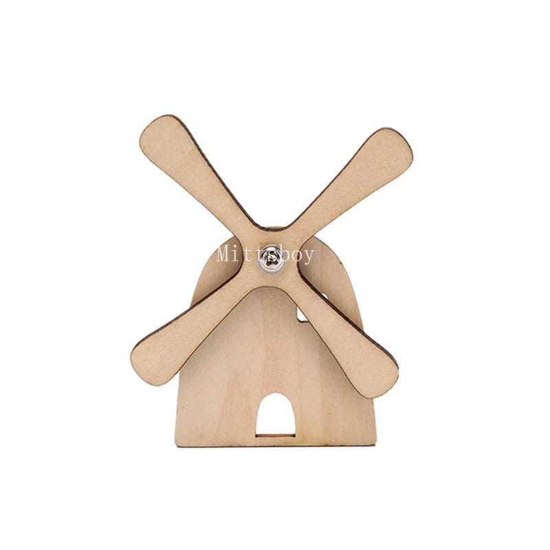 DIY Montessori Busy House Wooden Educational Toy Square Floor Hourglass Graffiti Slide 2026