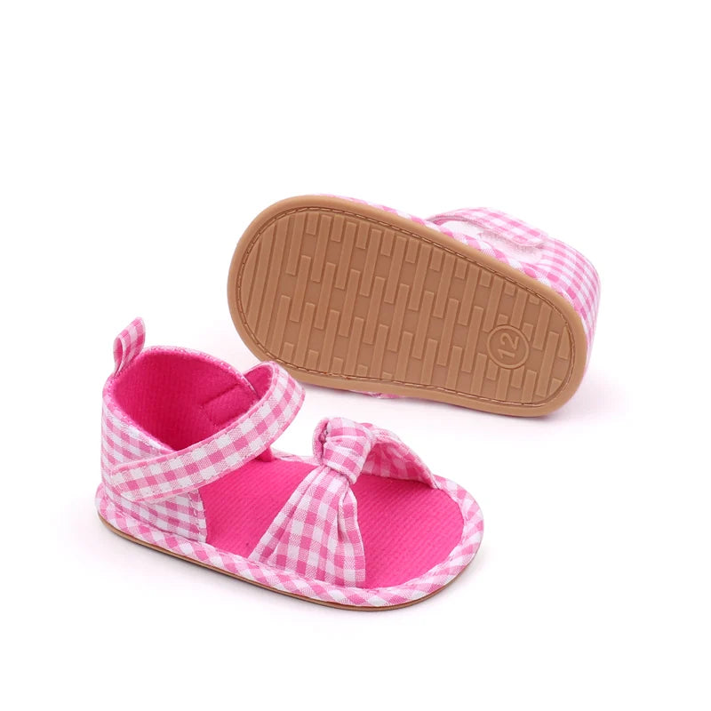 2025 Hot Summer Baby Girls First Walking Toddler Shoes With High Quality TPR Sole Beautiful Design For 0-18M Baby Girls Shoes
