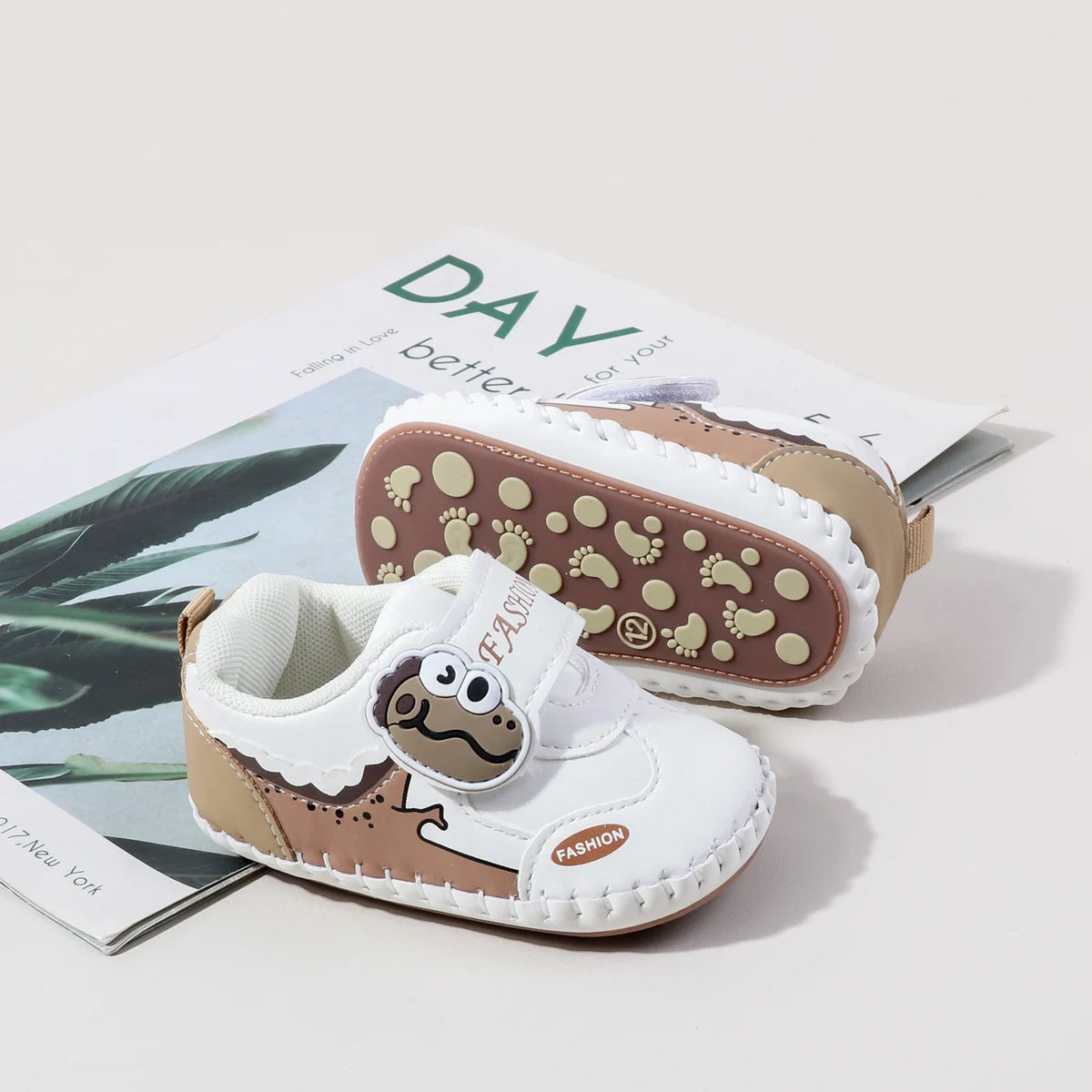 Spring And Autumn Baby Boy's And Girl's Toddler Shoes 0-18 Months High Quality PU Leather And Soft TPR Sole Baby Sneaker