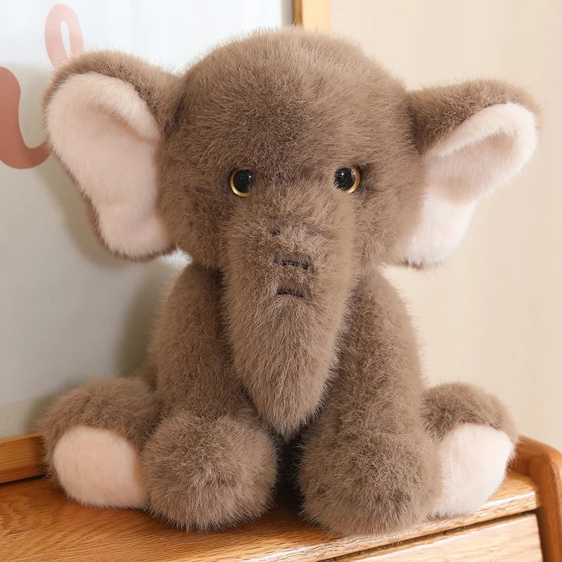 Pink Long Nose Elephant Plush Toy 23/35cm Soft Stuffed Animal Doll Model 23/35cm