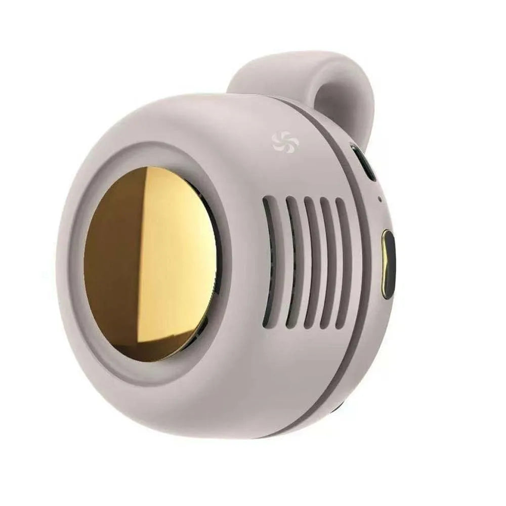 USB Rechargeable Clip-on Button Fan Multi-speed Adjustable Compact and Lightweight Hanging Waist Fan for 3.7V/900mAh