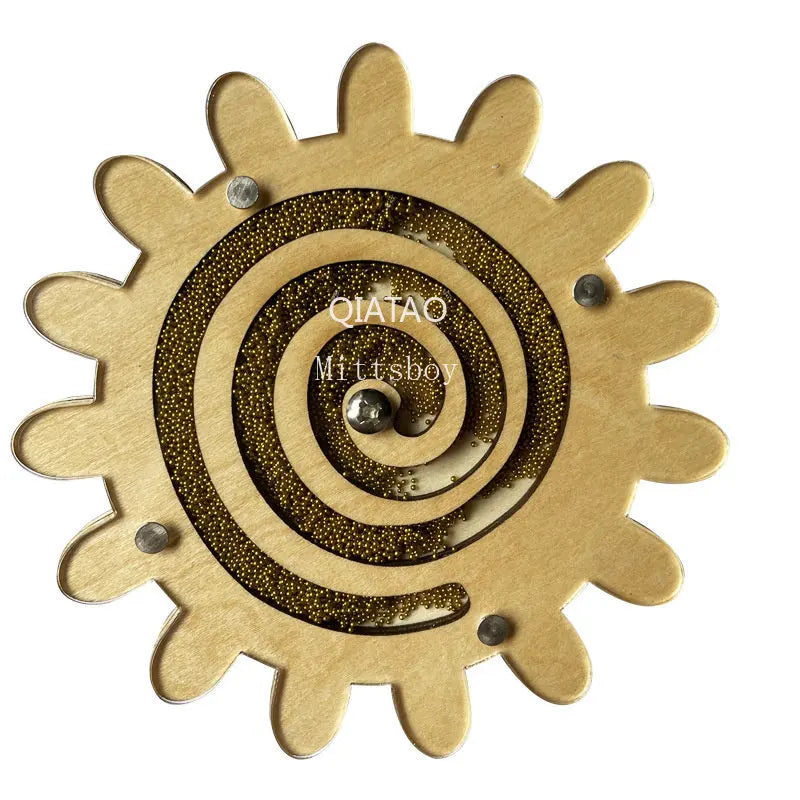 DIY Montessori Busy Board Accessory Wooden Hourglass Gear Skidway Puzzle Toy MB01 For Children