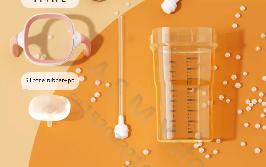 Suitable for hegen bottle accessories, storage box cover/cup cover/handle/dust cover+bottle collar straw square bottle universal