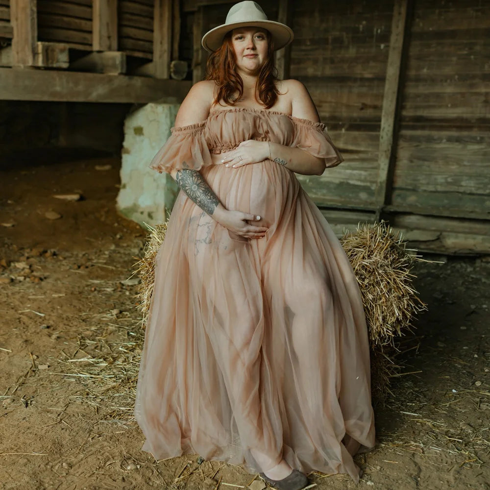 Maternity Gown Two Piece