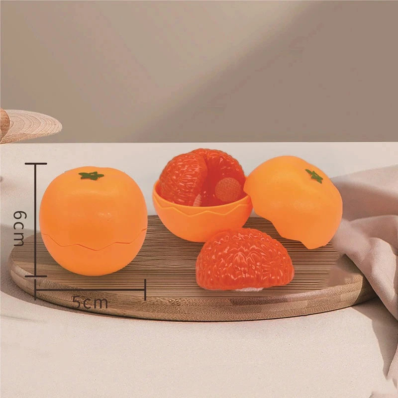 Chechele Montessori Simulation Educational Toy Set For Pretend Play Food Vegetables Fruits Bread Model Che-122
