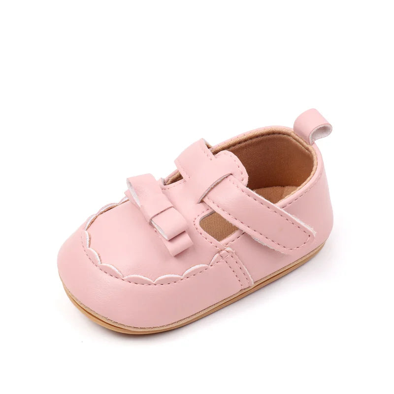 Hot Sale Spring and Autumn Baby Girl Princess Fashion Design Anti Slip Shoes Hign Quality Breathable Toddler Shoes First Walkers