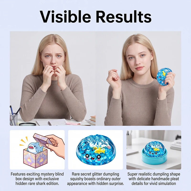 Ocean Halloween Ghost DumplingsToy Soft Slow Resilience Squishy Toy Fidget with Steamer Steamed Stuffed Bun Squishy Pinch Le