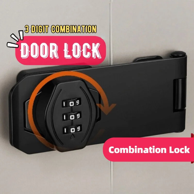 3 Digit Household Security Cabinet Password Locks Keyless Drawer Combination Coded Door Cabinets Home Hardware Zinc Alloy Latch