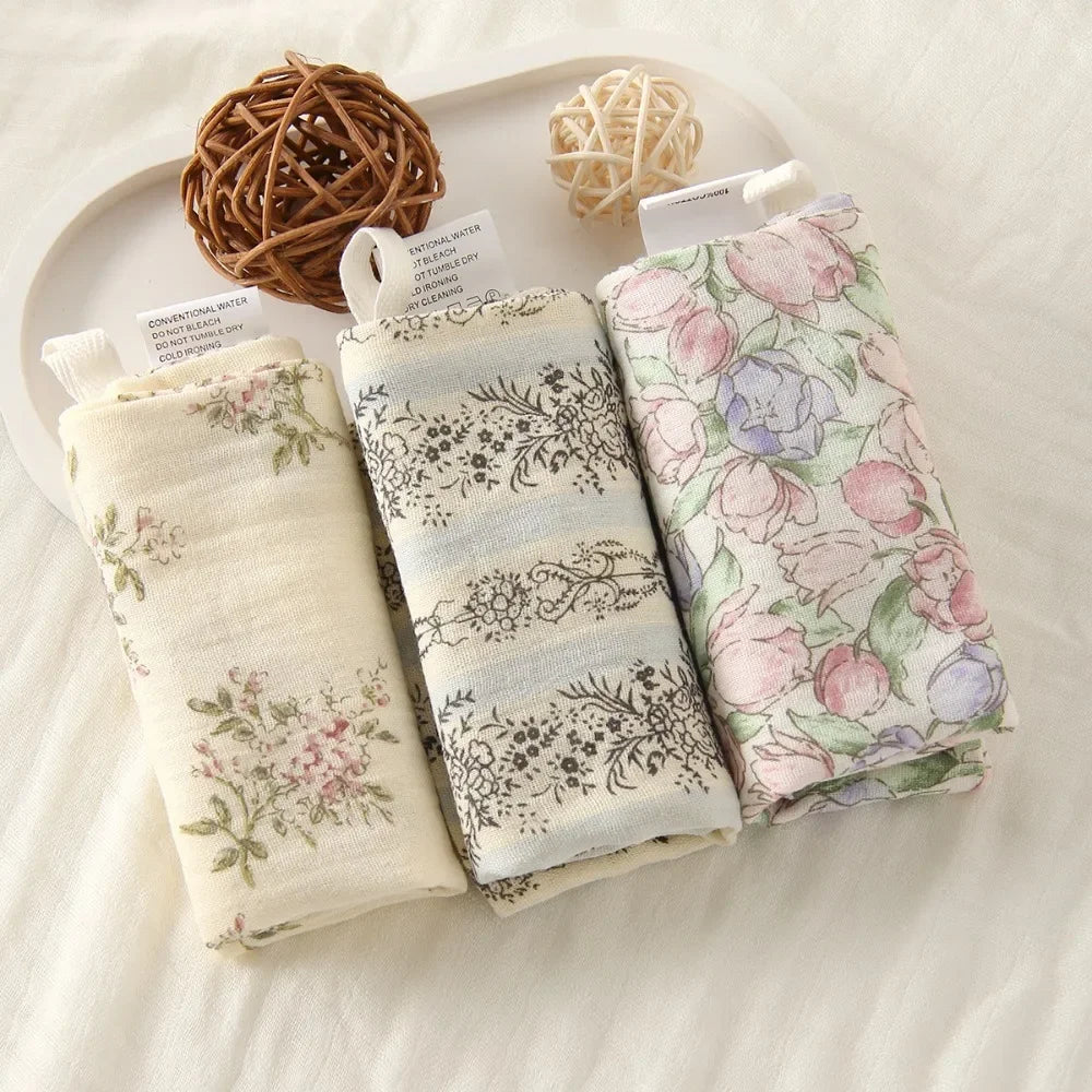 Baby Cotton Washcloth 6-Layer Gauze 22x23 cm Absorbent Square Towels for Newborns