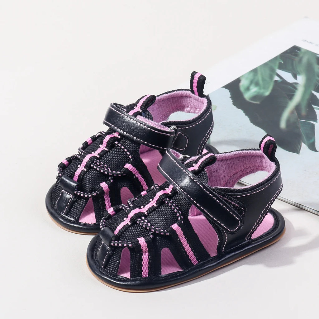 Spring And Aummer New Baby Shoes For Boys And Girls; Infant Cute Sandals With Anti-slip Rubber Soles For Llearning To Walk