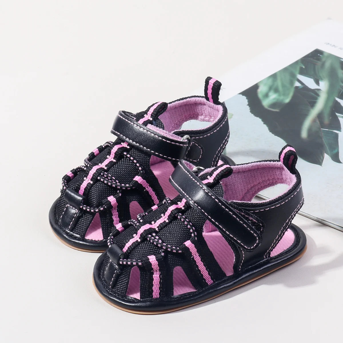 Spring And Aummer New Baby Shoes For Boys And Girls; Infant Cute Sandals With Anti-slip Rubber Soles For Llearning To Walk
