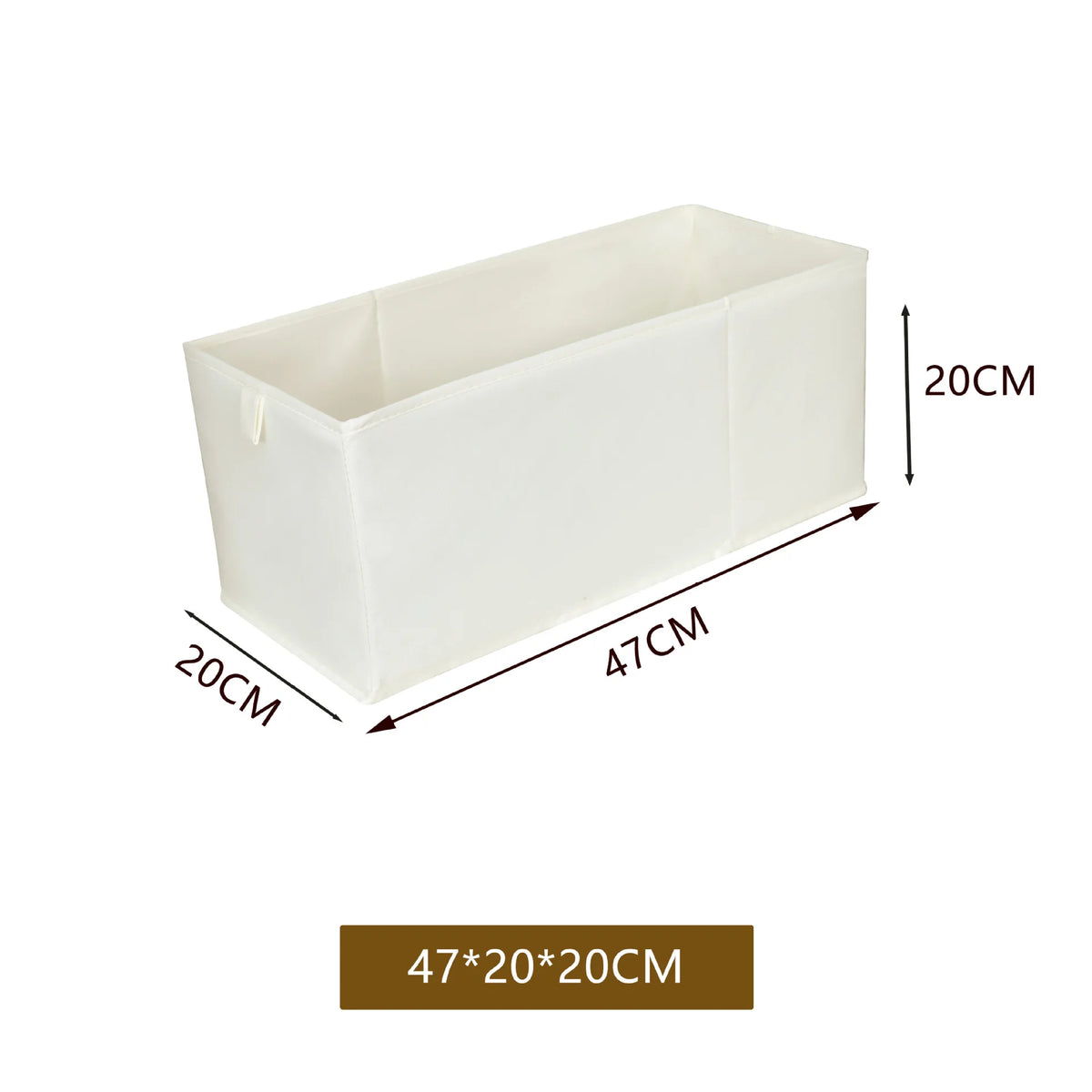Fabric Foldable Underwear And Pants Storage Box For Cabinets And Drawers, Wardrobe Organizer, Model FFB-100