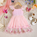 0-3 Year old Girls' Dress Embroidered Flower Tulle Fashionable Princess Dress Summer festival Party Little girl butterfly Dress