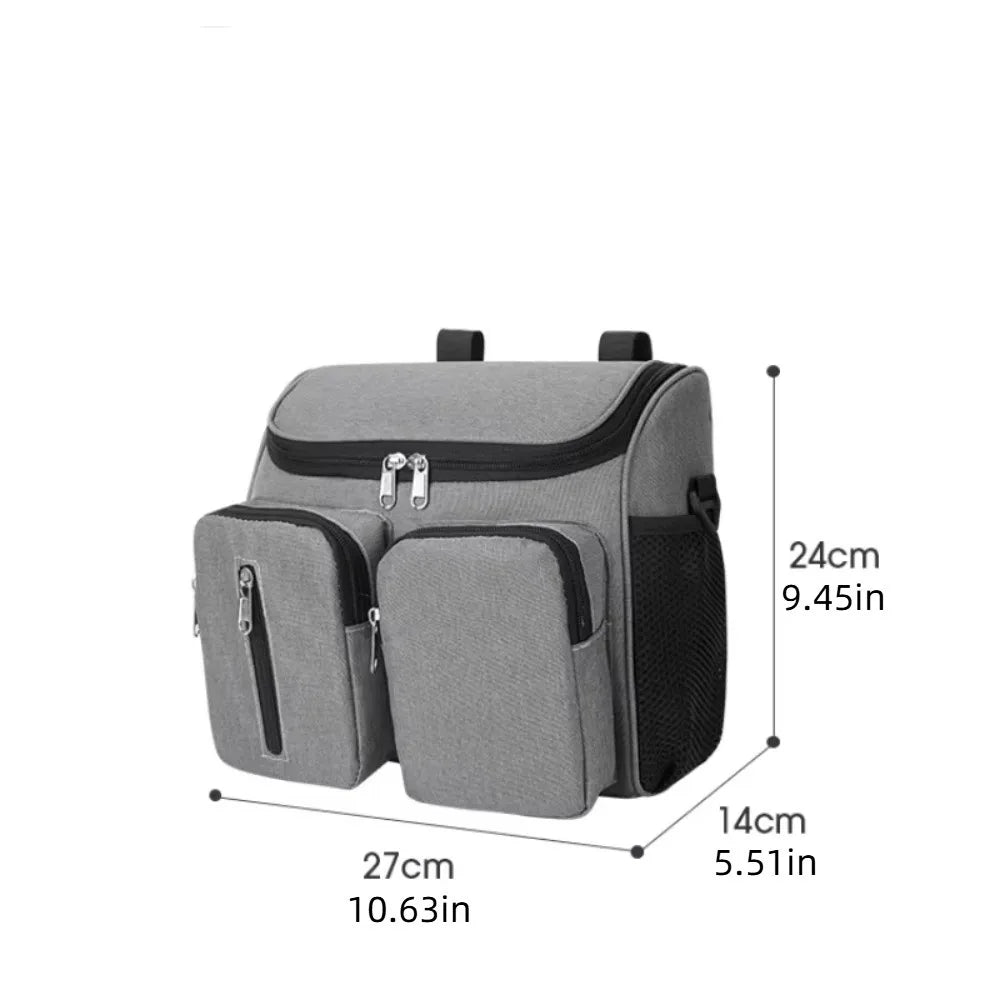 Waterproof Mommy Shoulder Bag Multi-Pocket Oxford Cloth Stroller Storage Hanging Bag Multifunctional Large Capacity