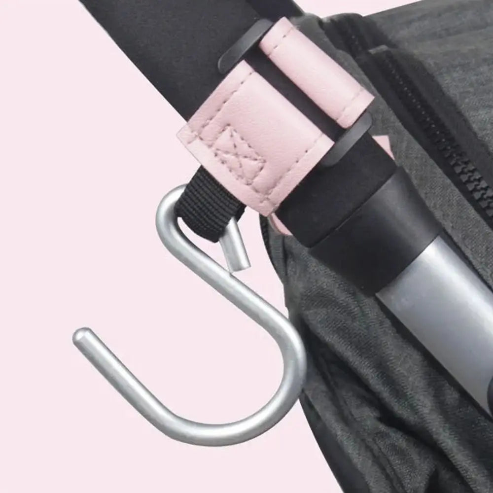 Cartoon S Shape Baby Stroller Hooks PU Solid Color Hanging Hook Stroller Accessories Cartoon Stroller Accessories Baby