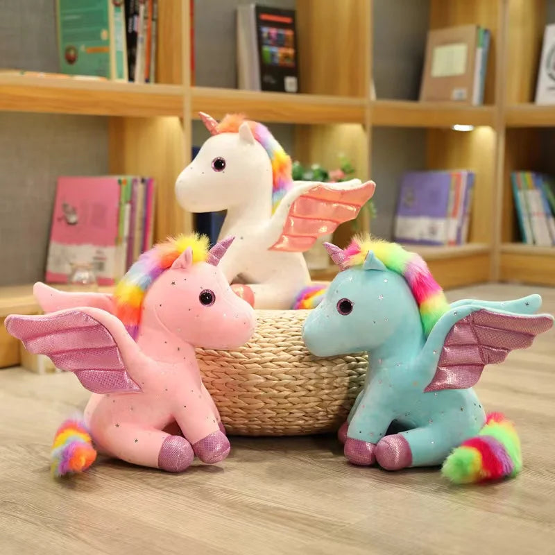 Cute Angel Unicorn Plush Toy Pillow Soft Fill Home Decoration Girl's Birthday Holiday Gift