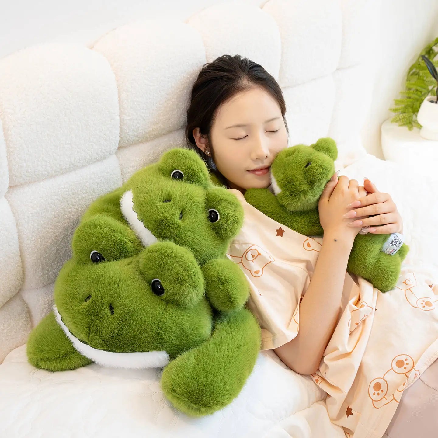 Hot Simulation Giant Frog Plush Toy Stuffed Animals Plushies Green Lying Frogs Throw Pillow Cushion Home Deco For Kids Gift