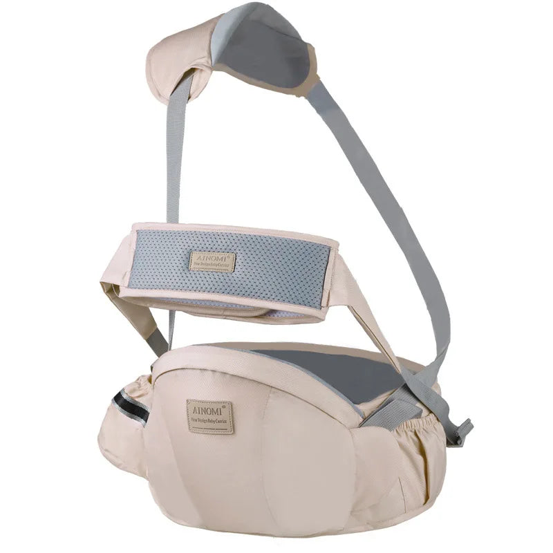 Non Slip Infant Hip Seat Baby Waist Stool With Adjustable Sling Support And Ventilated Strap