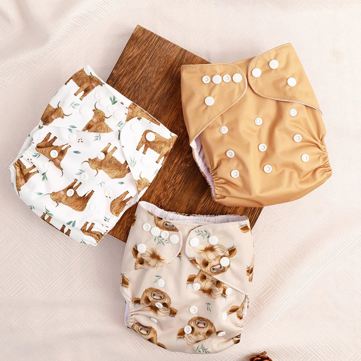 Brandname Baby Waterproof Nappies Reusable Newborn Cloth Diaper Training Pants 3Pcs Pack For Boys And Girls