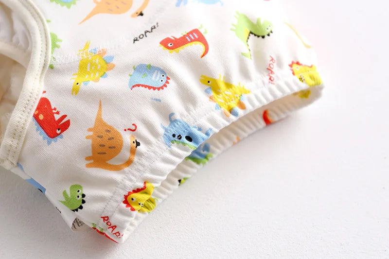 Cotton Baby Training Pant Reusable Gauze Diaper Waterproof Cloth Diaper Baby Study Pants Washable Nappies Diapering
