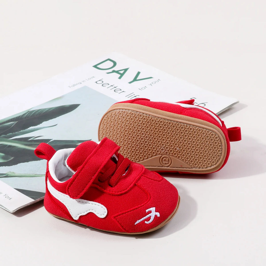 Hot Selling Baby Unisex First Walking Toddler Shoes For 0-18 Months Fashion Design Three Colors High Quality Baby Sneaker