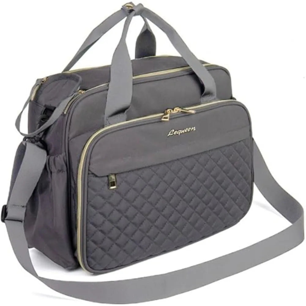 Diaper Bag Crossbody Tote For Travel, Large Capacity Baby Messenger Bag With 18 Pockets