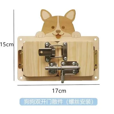 Montessori Busy Board DIY Wood Accessories Early Ball Calculation Bulldozer Castle Helicopter Educational Toy For Children Gifts