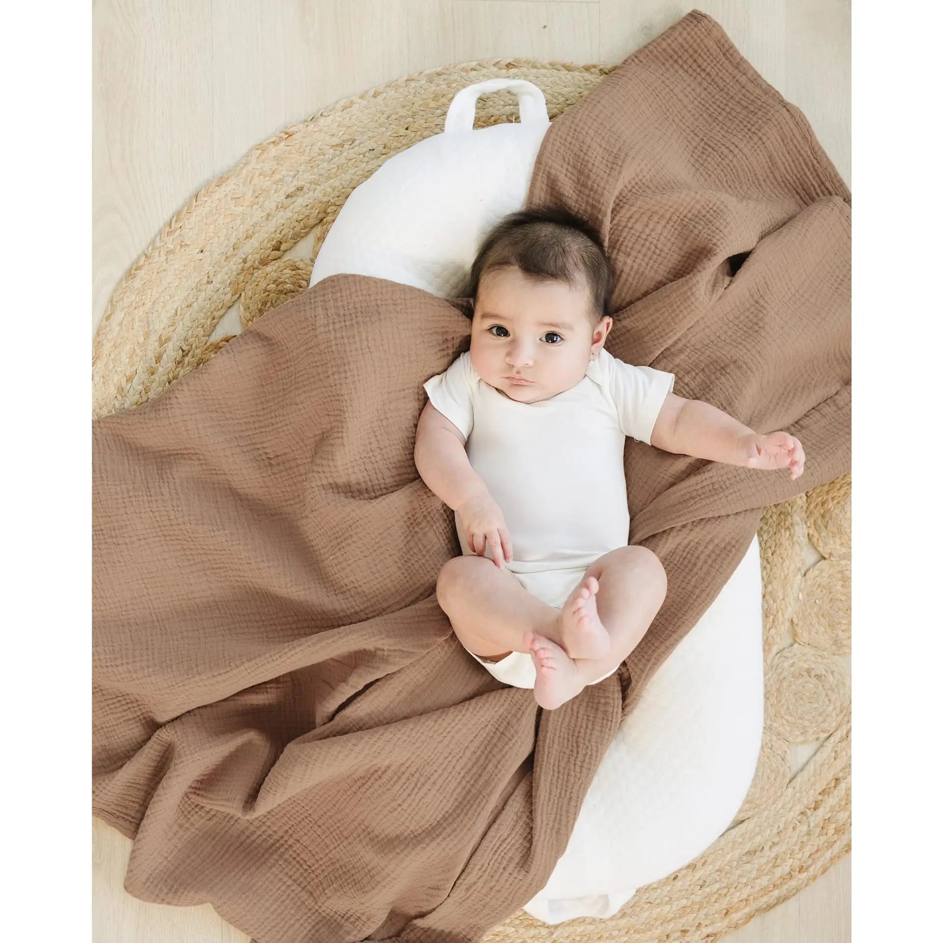 2PC Cotton Muslin Baby Swaddle Blankets Bedding Soft Receiving Blanket Newborn Baby Wrap Stroller Cover Babies Acceesories