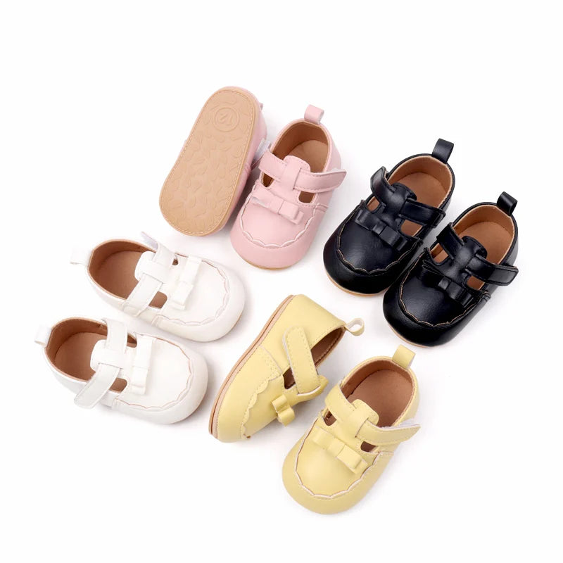 Hot Sale Spring and Autumn Baby Girl Princess Fashion Design Anti Slip Shoes Hign Quality Breathable Toddler Shoes First Walkers