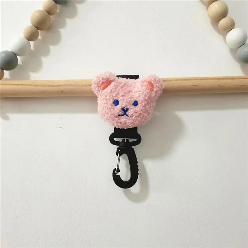 Adjustable Embroidery Cute Pram Hook  Bag Hanging Hook Stroller Accessory Baby Stroller Organizer Hook Stroller Hooks