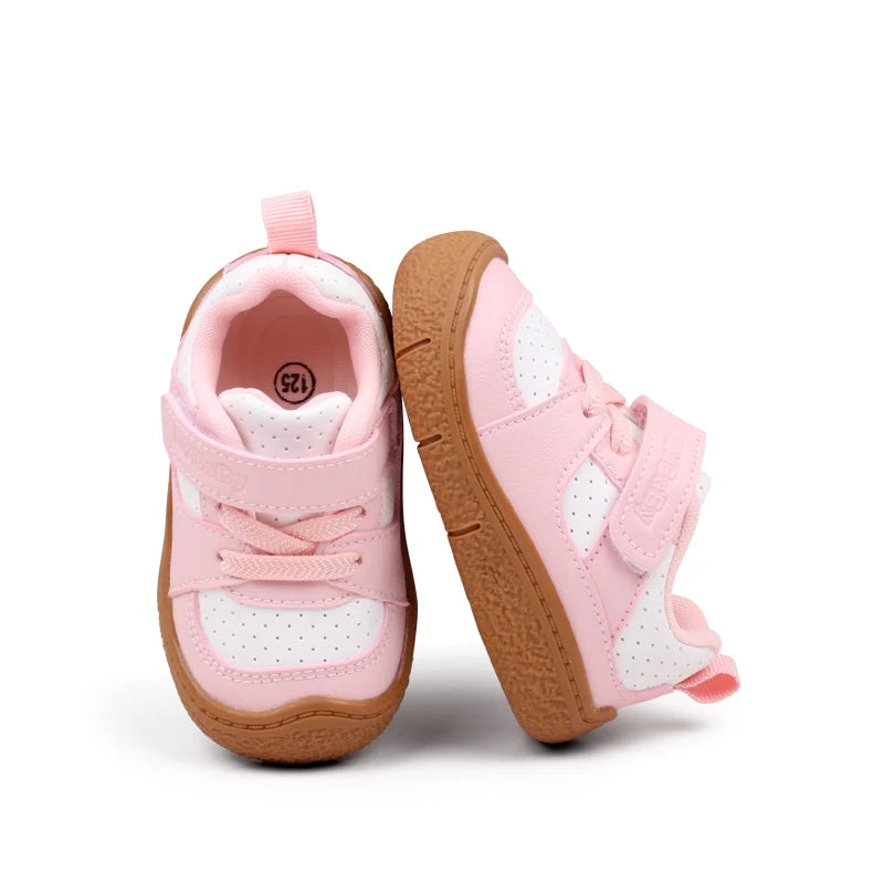 High Quality Baby  Toddler Shoes Rubber Sole Anti-slip Soft PU for  0-3 Years Boys and Girls Spring and Autum Style Ooydoor BM06