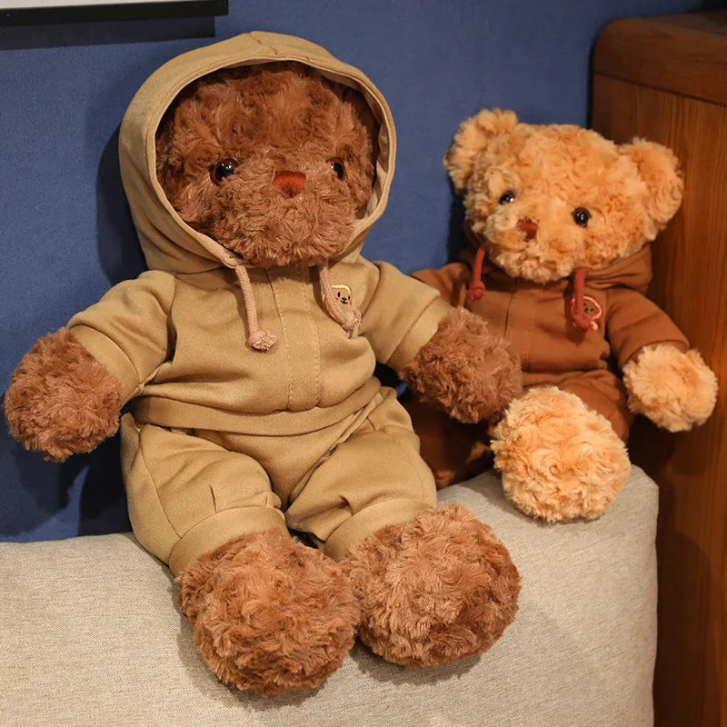 Cute Cartoon Motion Bear Plush Toy 38/50cm Stuffed Animal Doll High Quality Birthday Gift Party Favor for Kids