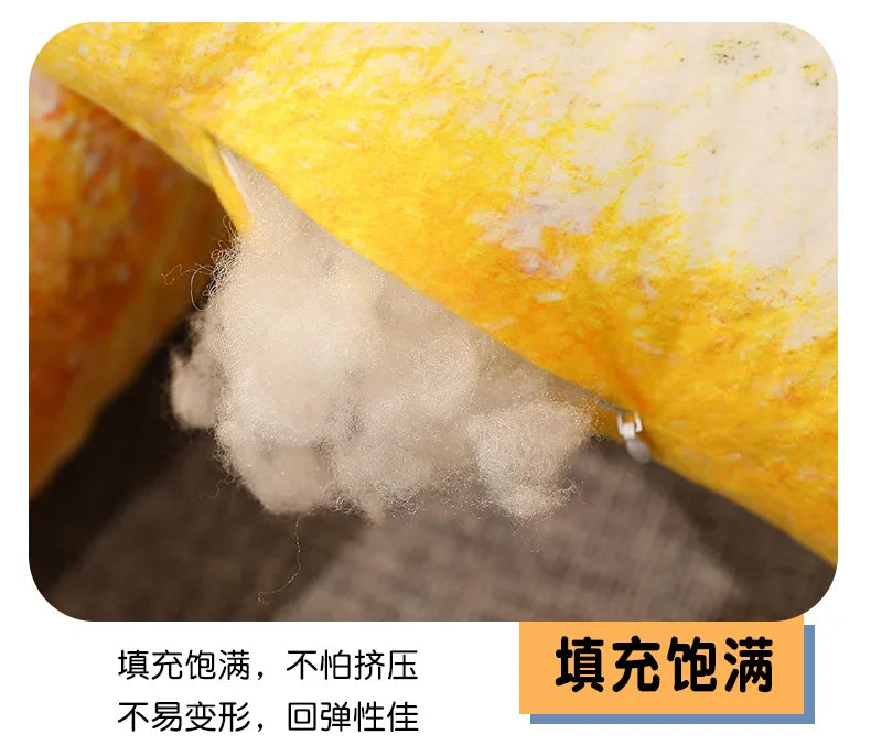 Artificial yellow croaker Plush Pillow Imitation Funny Fish Stuffed Pillow Emulational Home Sofa Plush Decoration Cushion