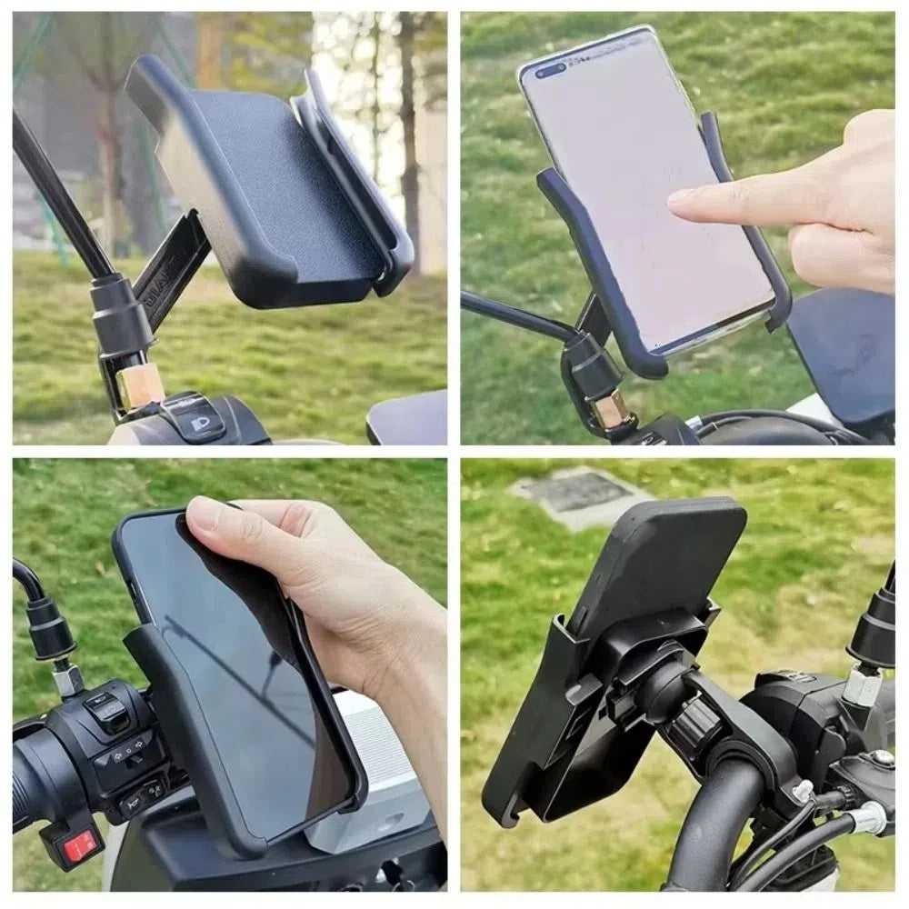 Baby Stroller Cellphone Holder 360° Rotate Handfree Phone Bracket Baby Pram Shockproof Mobile Phone Support Stroller Supplies