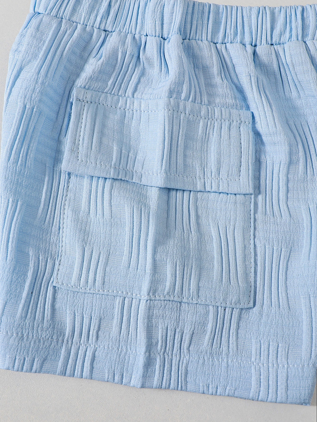 Summer Baby boy Set lapel Blue Striped Top and Shorts 2-piece Set for  Handsome 0-3 Year old Baby boy Casual Set Baby Clothing