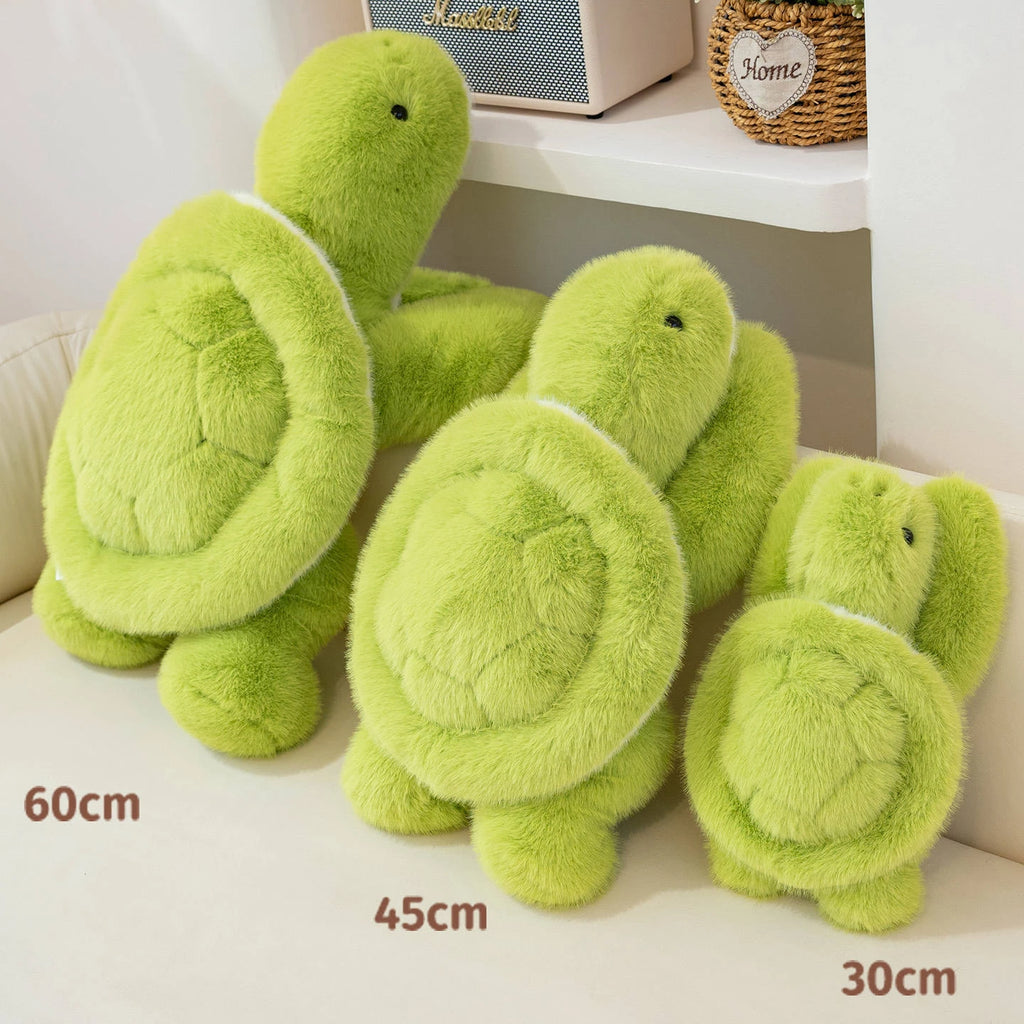 New Lovely Turtle Plush Toys Cozy Fluffy Lying Prone Cartoon Tortoise Throw Pillow Back Cushion Kawaii Home Decor Funny Gift