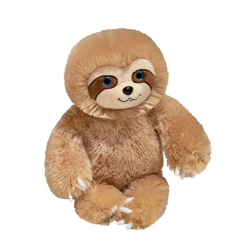 Simulation Fluffy Chubby Sloth Plushies Doll Cute Stuffed Animals Kawaii Soft Lifelike Sloth Kids Toys for Girls Boys Gifts Deco