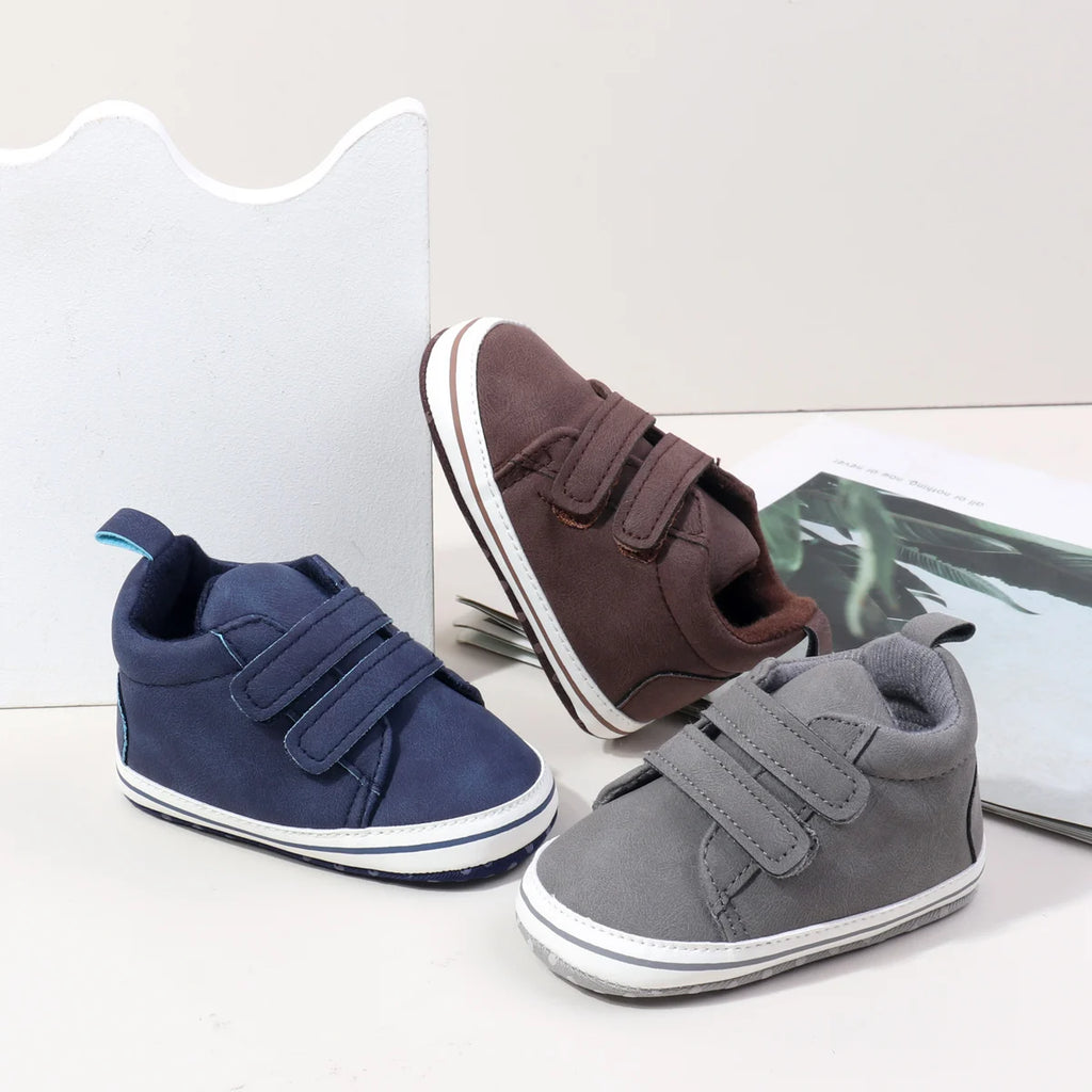 2025Hot Sale Autumn Baby Boys First Walking Indoor Outdoor Toddler Shoes With High Quality TPR Sole For 0-18M Fashionable Design