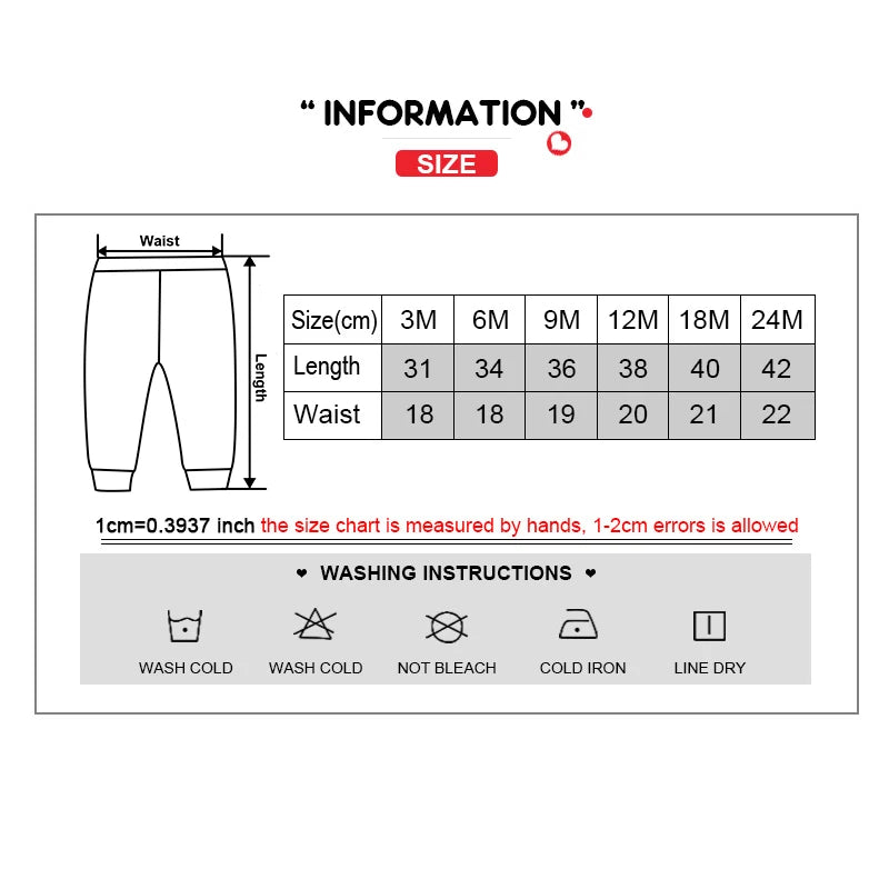 3 Pack Solid Color Baby Boy Girl Pants Cotton Soft Newborn Unisex Trousers Four Seasons Infant Clothes