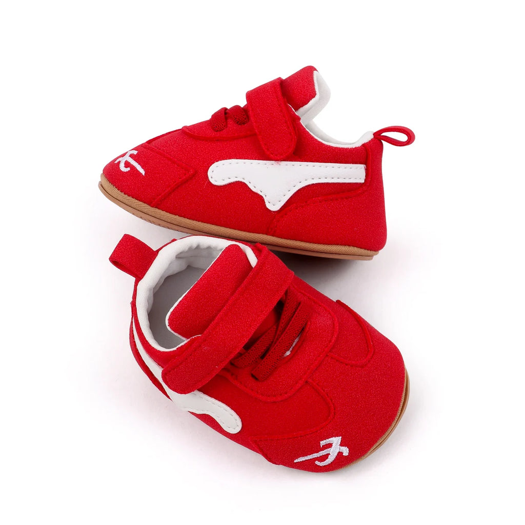 Hot Selling Baby Unisex First Walking Toddler Shoes For 0-18 Months Fashion Design Three Colors High Quality Baby Sneaker